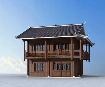 Chinese Style Appearance Of Commercial Building-ID:314851057