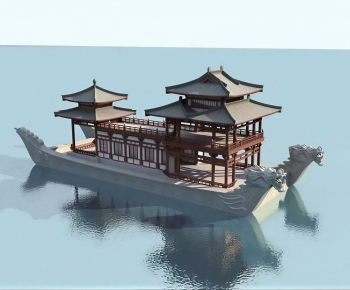 Chinese Style Ancient Architectural Buildings-ID:404059915