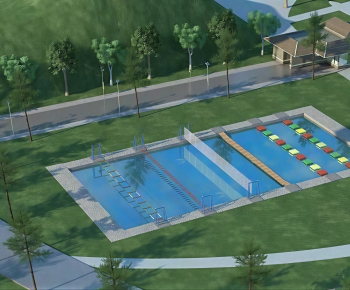 Modern Swimming Pool-ID:416949999