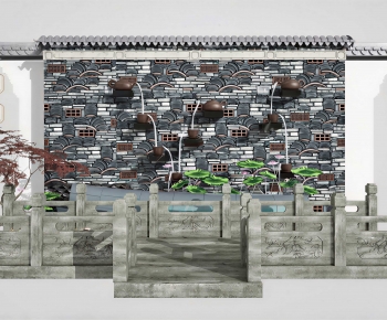 Chinese Style Landscape Wall-ID:273931034