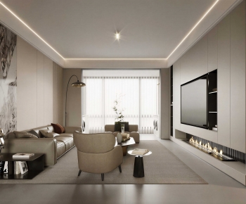 Modern A Living Room-ID:611186033
