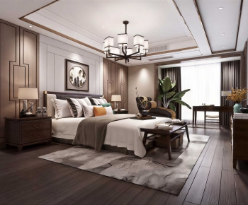 New Chinese Style Bedroom-ID:229340085