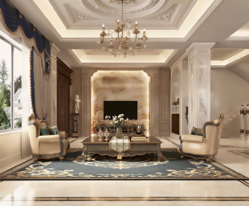 European Style A Living Room-ID:711611033