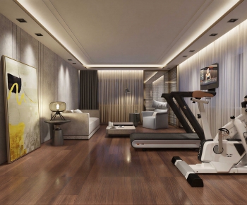 Modern Home Fitness Room-ID:331640253