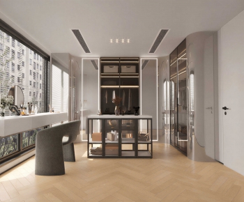 Modern Clothes Storage Area-ID:747623928