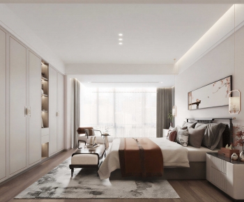 New Chinese Style Bedroom-ID:130234006