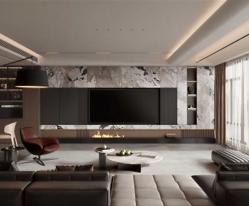 Modern A Living Room-ID:441171887
