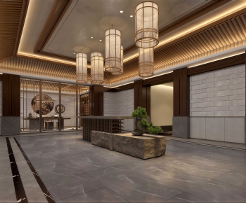 New Chinese Style Lobby Hall-ID:101199222