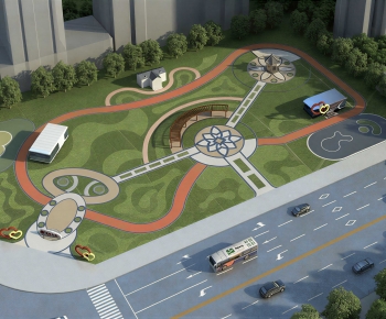 Modern Architectural Bird's-eye View Planning-ID:551934966