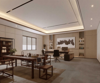 New Chinese Style Manager's Office-ID:603363043