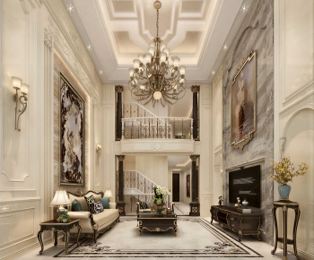 European Style A Living Room-ID:523760397