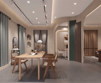Wabi-sabi Style Exhibition Hall-ID:664974932