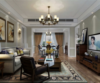 American Style A Living Room-ID:341643108