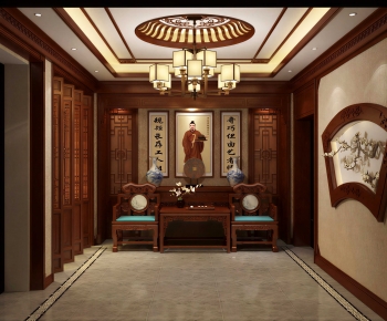 Chinese Style A Living Room-ID:419724947