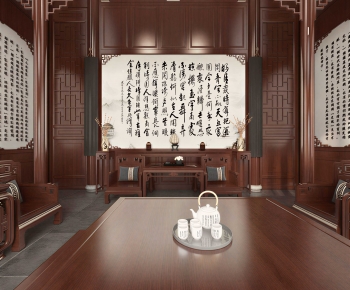 Chinese Style A Living Room-ID:474236978