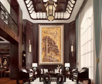 Chinese Style A Living Room-ID:946357014