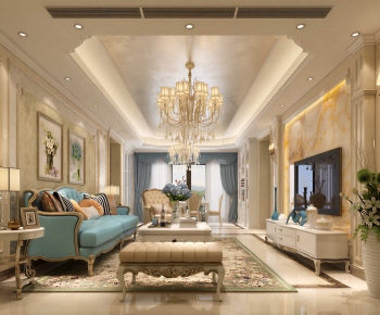 European Style A Living Room-ID:573098902