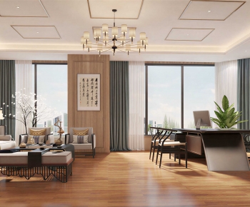 New Chinese Style Manager's Office-ID:213776117