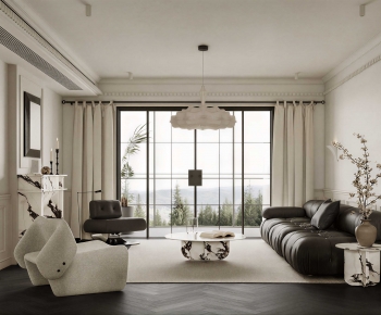 French Style A Living Room-ID:650568017