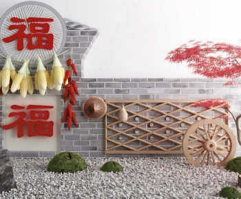 New Chinese Style Landscape Wall-ID:996787077