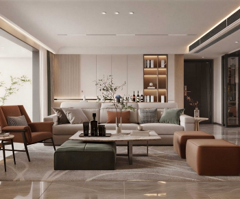 Modern A Living Room-ID:608530046