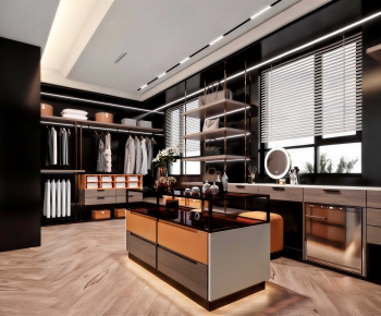 Modern Clothes Storage Area-ID:279062994