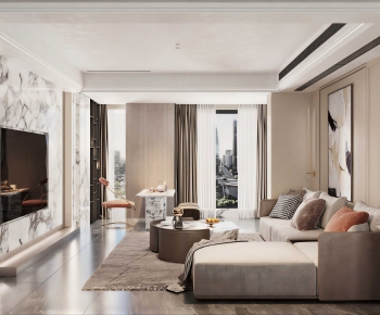 Modern A Living Room-ID:642153988