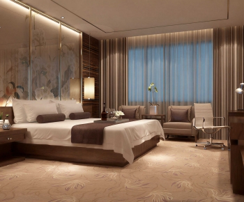 New Chinese Style Bedroom-ID:605932957