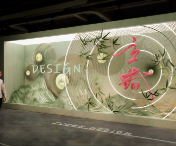 New Chinese Style Exhibition Hall-ID:627969987