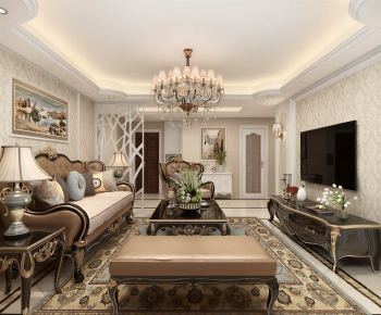 European Style A Living Room-ID:557969098