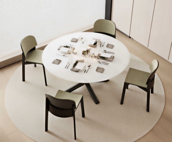 Modern Dining Table And Chairs-ID:528996946