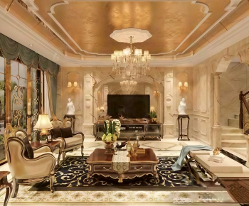 European Style A Living Room-ID:452147962