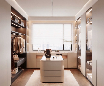 Modern Clothes Storage Area-ID:411752943