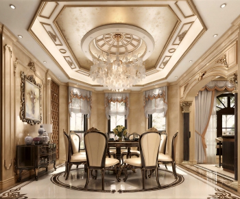 European Style Dining Room-ID:641532906