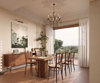 Retro Style Dining Room-ID:175689942