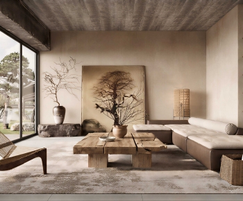 Wabi-sabi Style A Living Room-ID:277956969