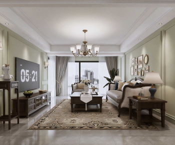 American Style A Living Room-ID:373802906
