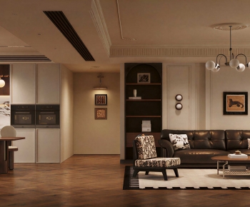 French Style A Living Room-ID:609869002