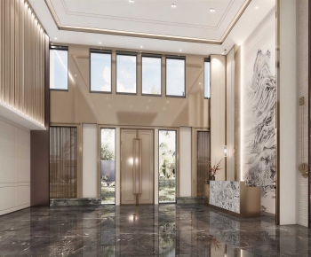 New Chinese Style Office Reception Desk-ID:416696074