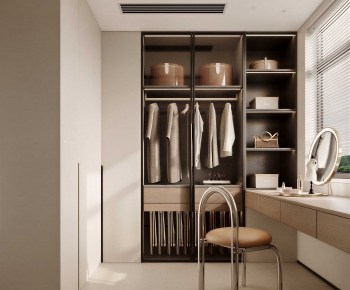 Modern Clothes Storage Area-ID:131176957