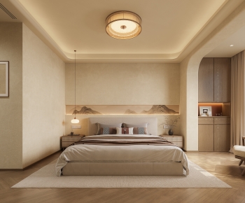 New Chinese Style Bedroom-ID:701868065