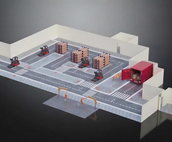 Modern Factory Floor/warehouse-ID:618262054