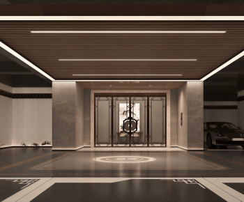 New Chinese Style Underground Garage-ID:422568086