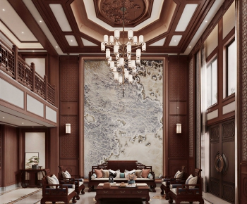 Chinese Style A Living Room-ID:386188989