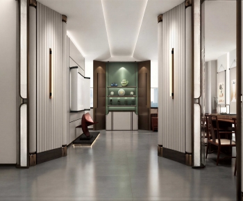 New Chinese Style Hallway-ID:295053018