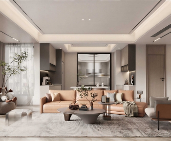 Modern A Living Room-ID:219162944