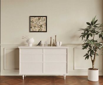 French Style Entrance Cabinet-ID:219156031