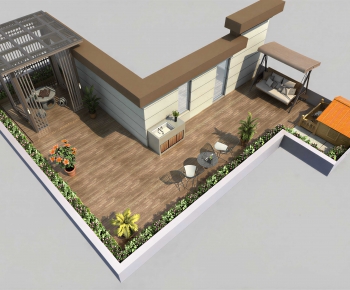 Modern Terrace-ID:673985007