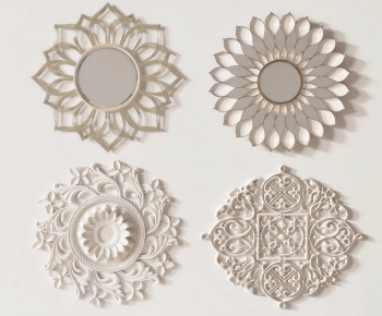 French Style Plaster Carved Top Plate-ID:628478055