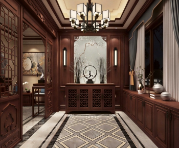 New Chinese Style Hallway-ID:772773982
